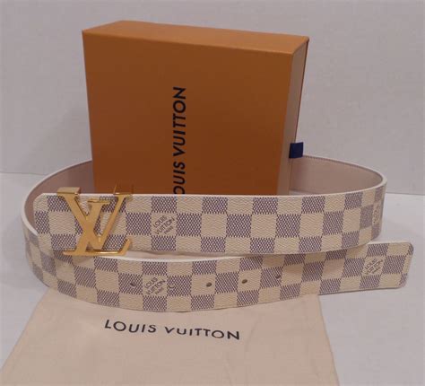 white Lv Belt men